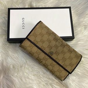 Authentic Gucci trifold wallet